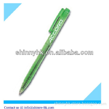 Green Color cheap ballpoint plastic pen